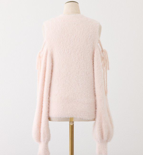  「2way肩あきシャギーニット」|ニット・セーター|