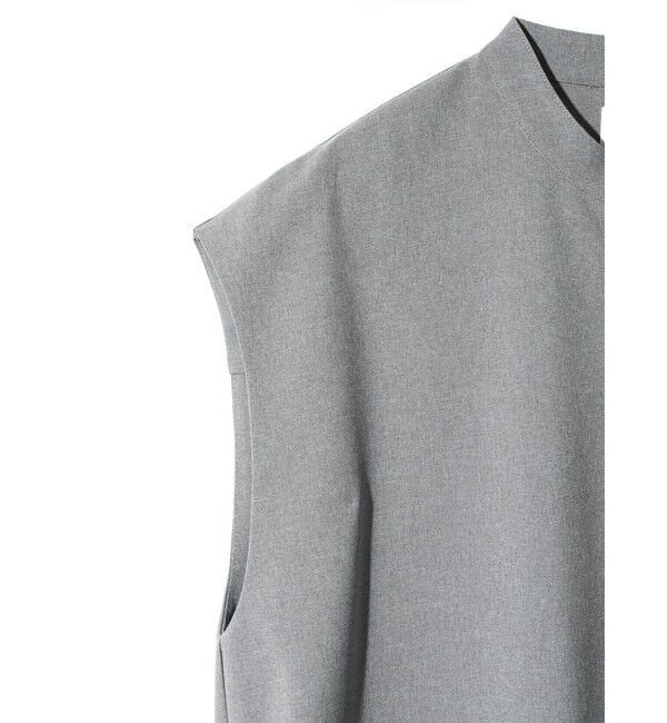 MIDIUMISOLID「MIDIUMISOLID for Ladies アシンメトリープリーツノースリーブワンピース」|ワンピース|