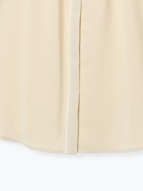 Te chichi「パール釦配色タックブラウス」|シャツ・ブラウス|