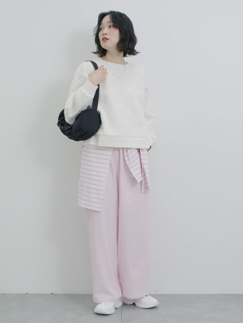 Samansa Mos2 blue「シャーリングミニドラムバッグ」|その他|