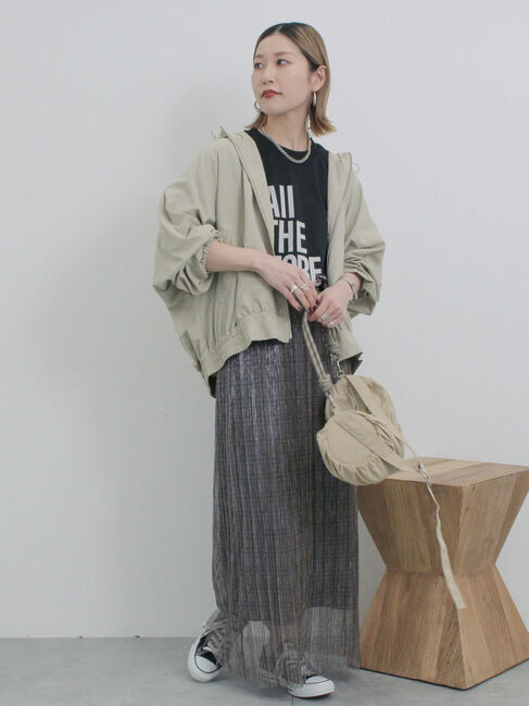 Samansa Mos2 blue「シャーリングミニドラムバッグ」|その他|