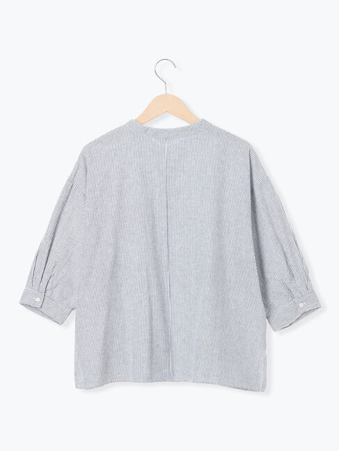 Samansa Mos2「バンドカラーゆるシャツ」|シャツ・ブラウス|