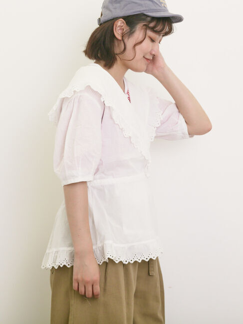 Samansa Mos2「◎カシュクールレースブラウス」|シャツ・ブラウス|