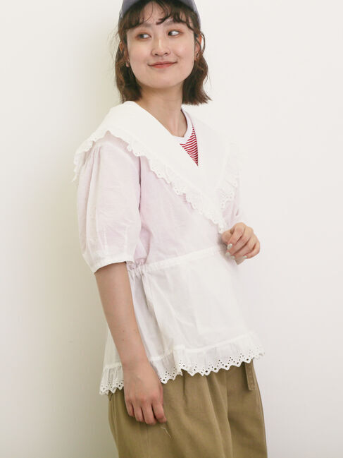 Samansa Mos2「◎カシュクールレースブラウス」|シャツ・ブラウス|