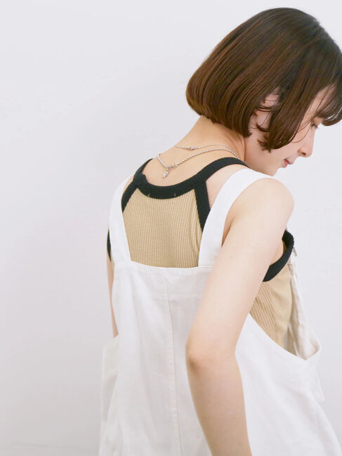 Samansa Mos2 blue「◎アメリカンスリーブタンク」|Tシャツ・カットソー|