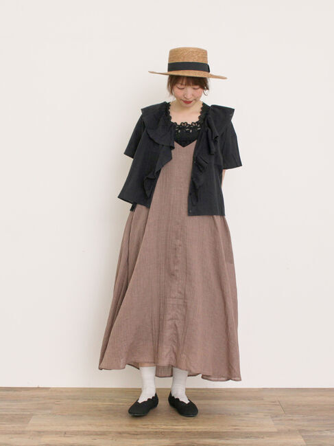 Samansa Mos2「フリルカラーブラウス」|シャツ・ブラウス|