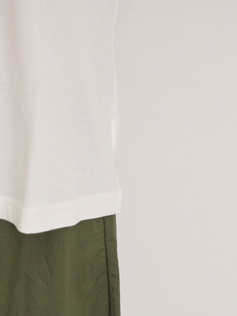 Samansa Mos2「【オーガニックコットン】ロゴプリントTシャツ」|Tシャツ・カットソー|