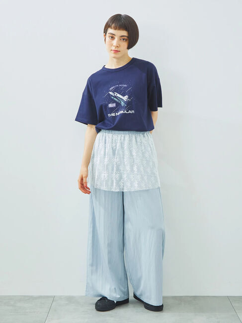 SM2「[接触冷感]スペースモチーフプリントTシャツ」|Tシャツ・カットソー|