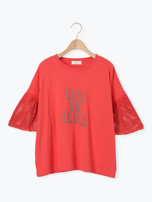 SM2「[接触冷感]袖メッシュプリントTシャツ」|Tシャツ・カットソー|