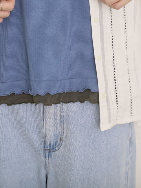 Samansa Mos2「裾レイヤード風レースキャミ」|キャミソール|