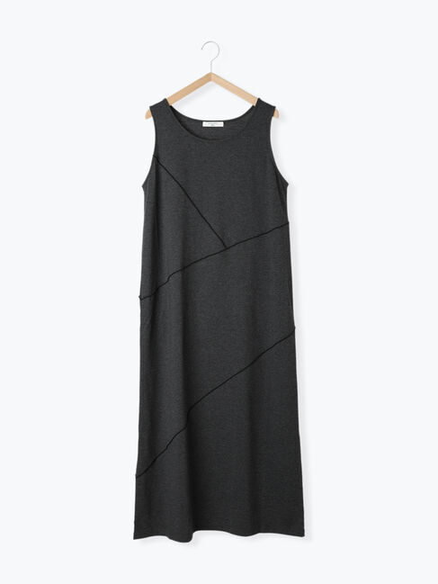 Samansa Mos2 blue「◎【接触冷感】切替カットワンピース」|ワンピース|