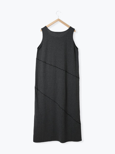 Samansa Mos2 blue「◎【接触冷感】切替カットワンピース」|ワンピース|