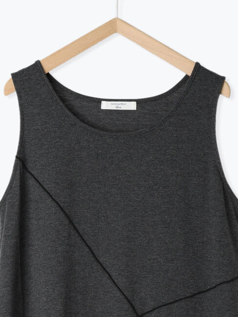 Samansa Mos2 blue「◎【接触冷感】切替カットワンピース」|ワンピース|