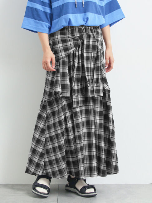 SM2「シャツ巻き風チェックスカート」|スカート|