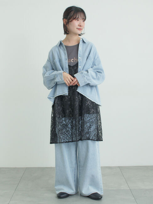 Samansa Mos2「前後2WAYレースキャミソール」|シャツ・ブラウス|