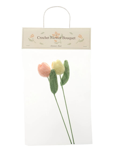 Samansa Mos2「ニットフラワーブーケ」|その他|ピンク