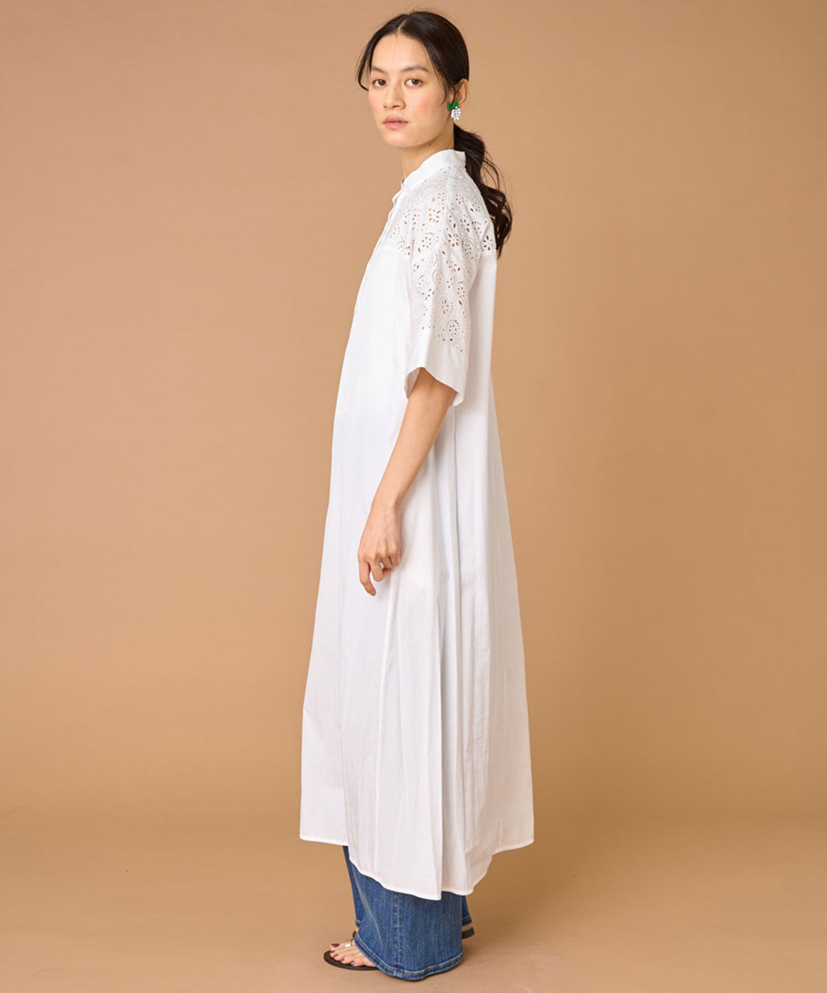 INED「TICCA レースハーフスリーブシャツワンピース TBES-102」|その他|