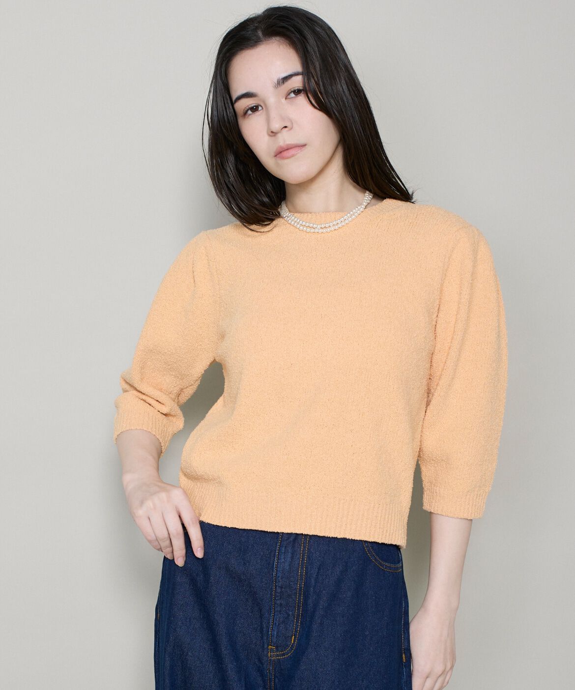 DAY by DAY it&rsquo;s international「袖タックニットプルオーバー」|ニット・セーター|オレンジ1