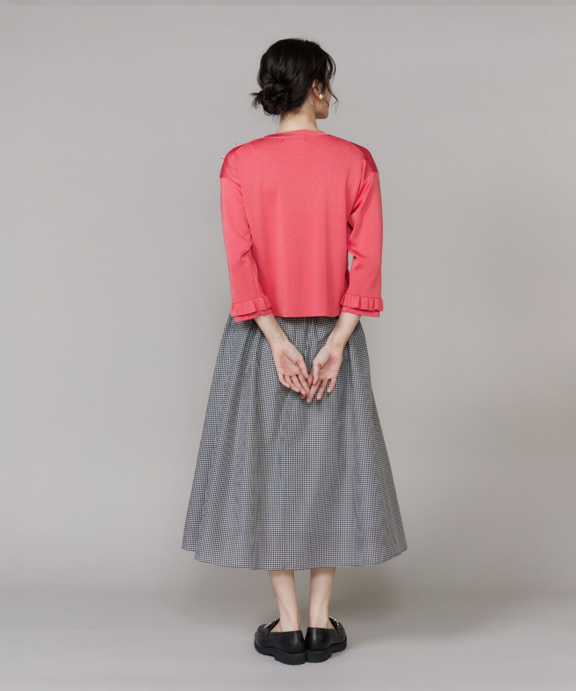 Maglie le cassetto「袖フリルニットプルオーバー」|ニット・セーター|