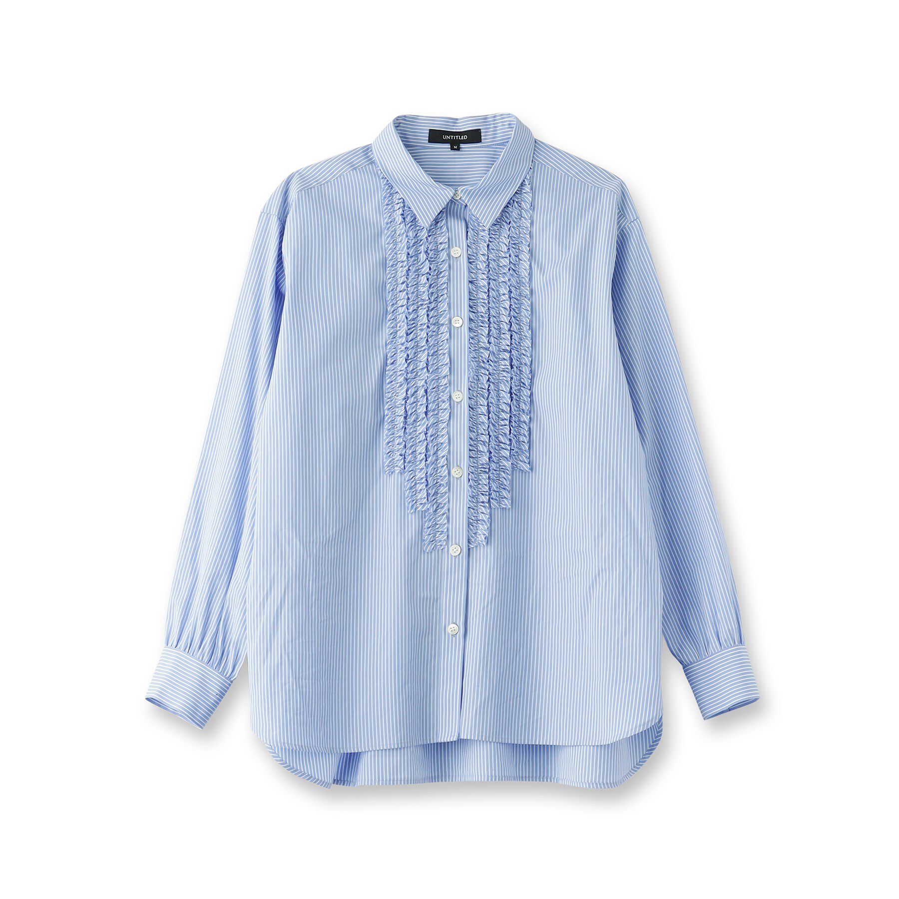 UNTITLED「【コットン100/前開きボタン】フロントフリルシャツ」|シャツ・ブラウス|