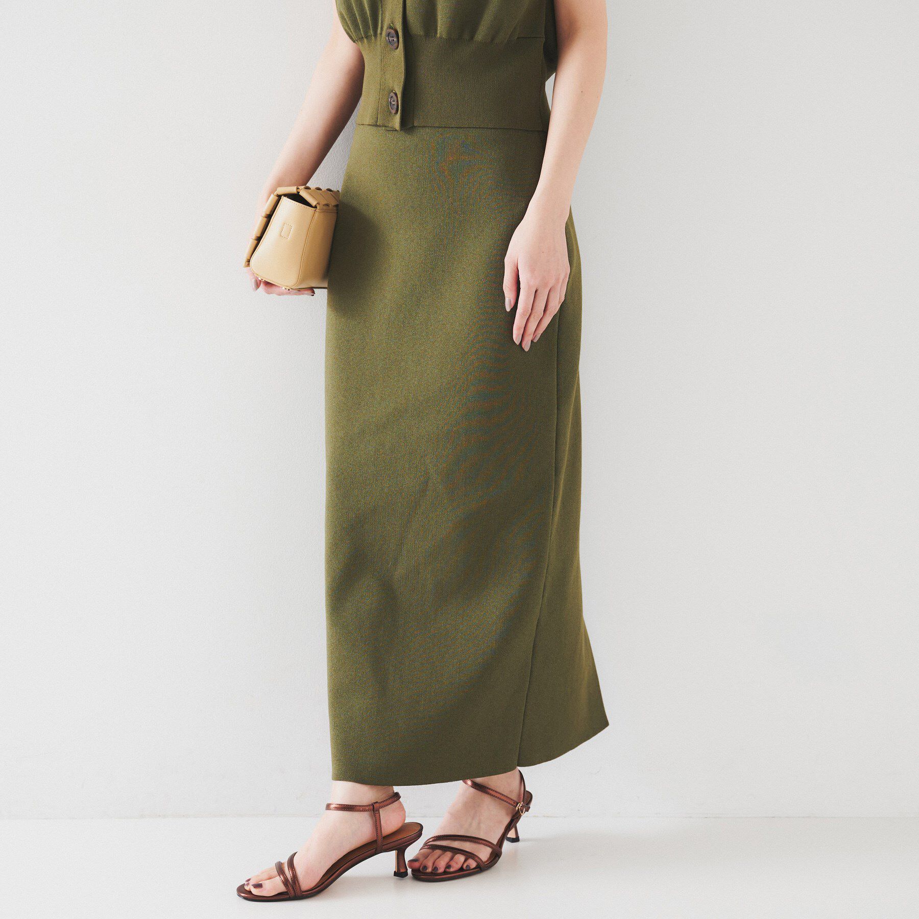 UNTITLED「【セットアップ可能】ペンシルニットスカート」|スカート|