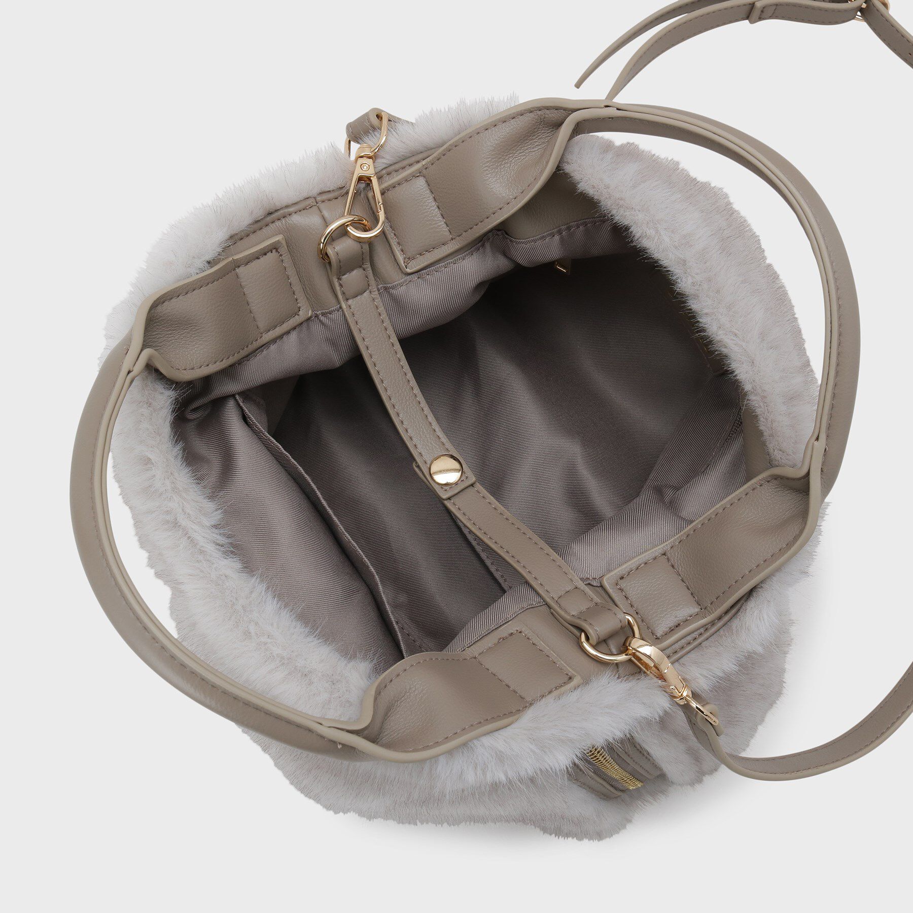 UNTITLED「ミニフェイクファーショルダー」|ハンドバッグ|