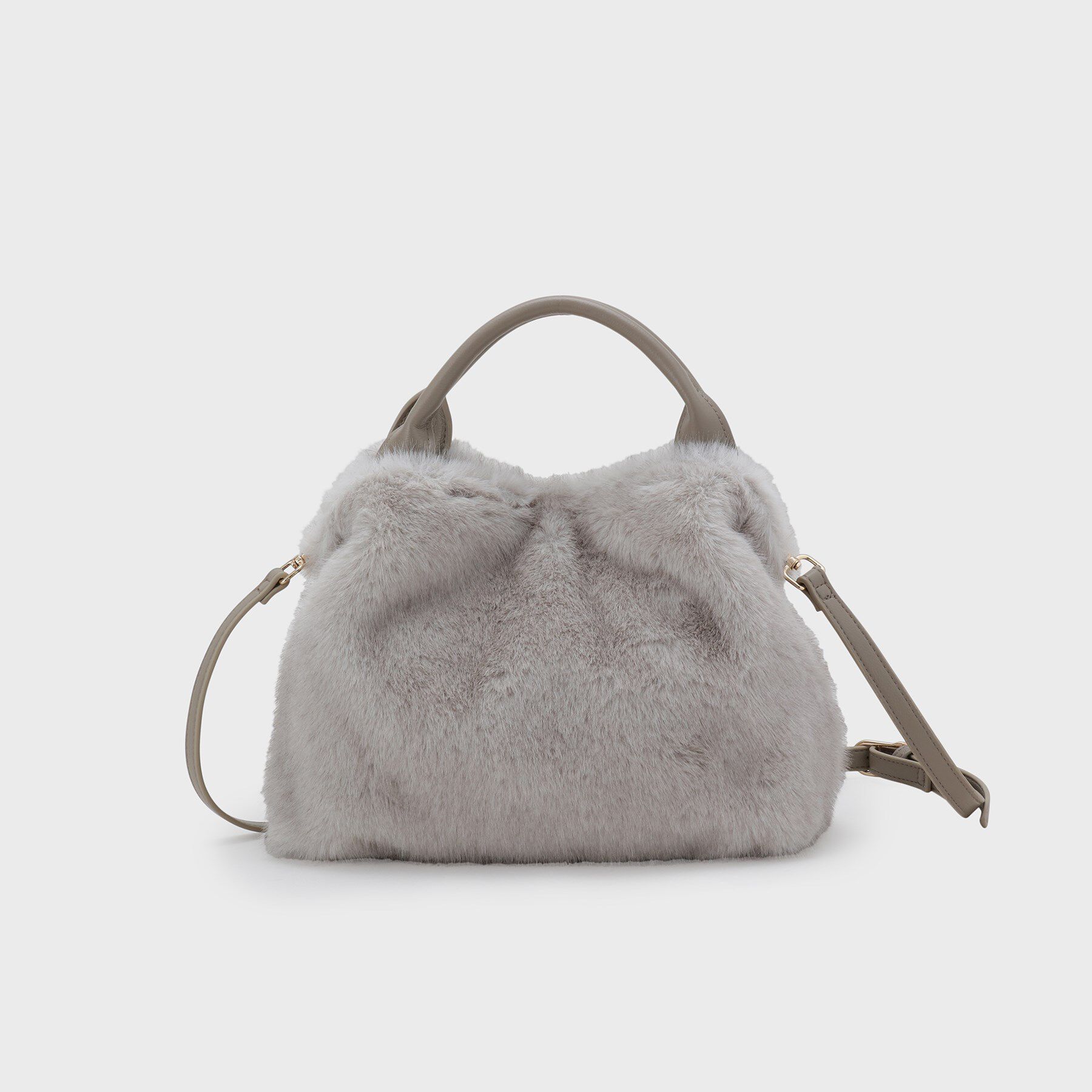 UNTITLED「ミニフェイクファーショルダー」|ハンドバッグ|