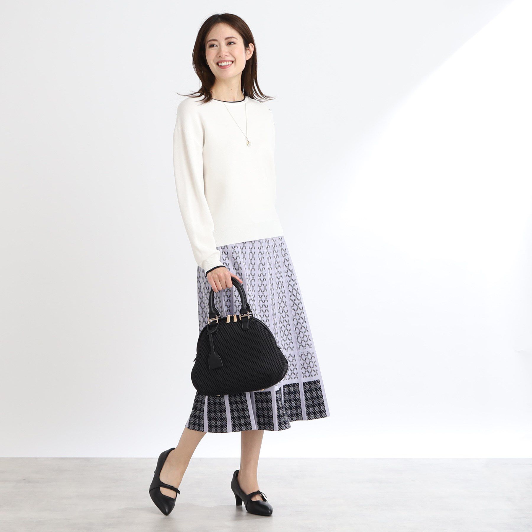 Reflect「【WEB限定カラーあり／セットアップ可】ダブルジャカードニット」|ニット・セーター|