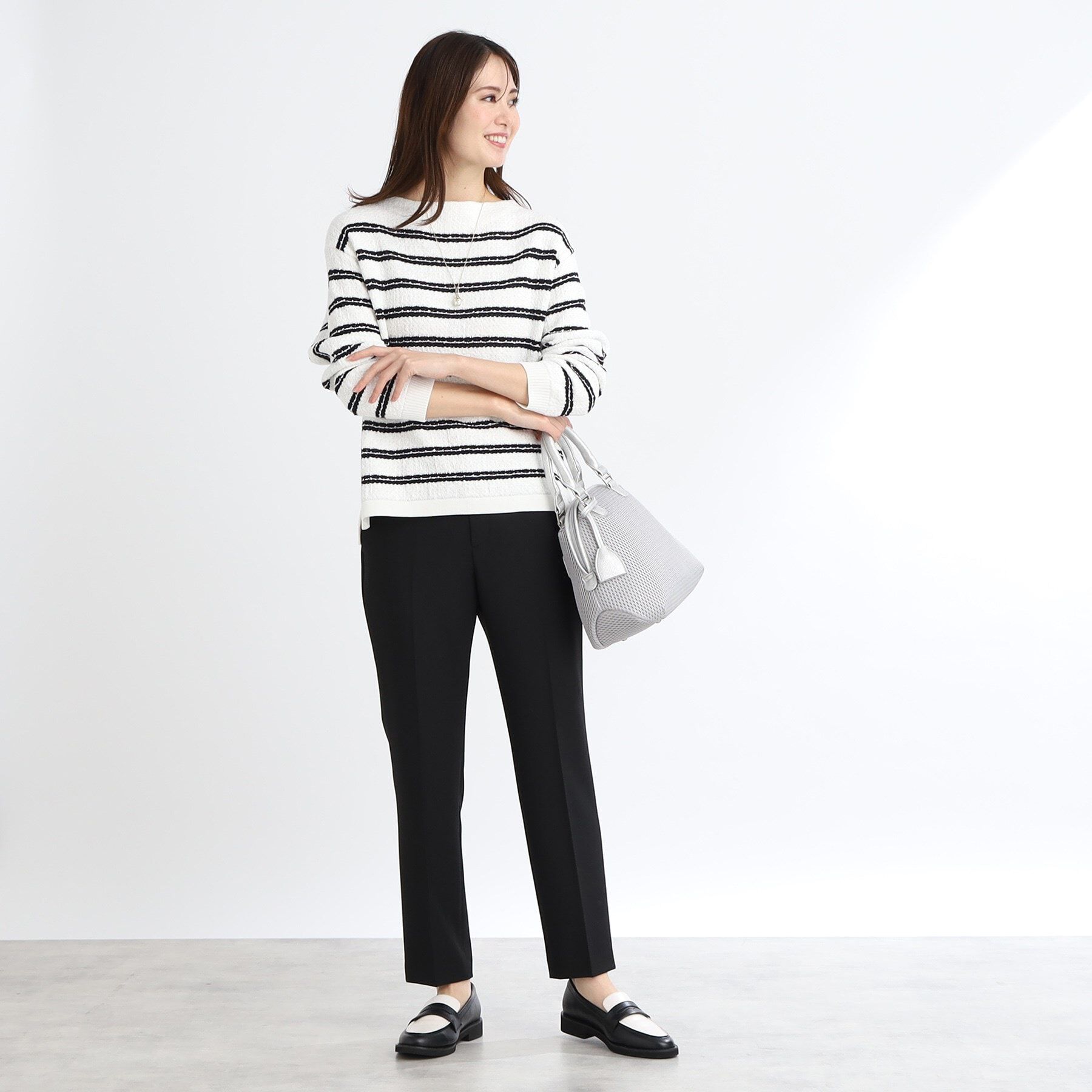 Reflect「ボートネックボーダーニット」|ニット・セーター|