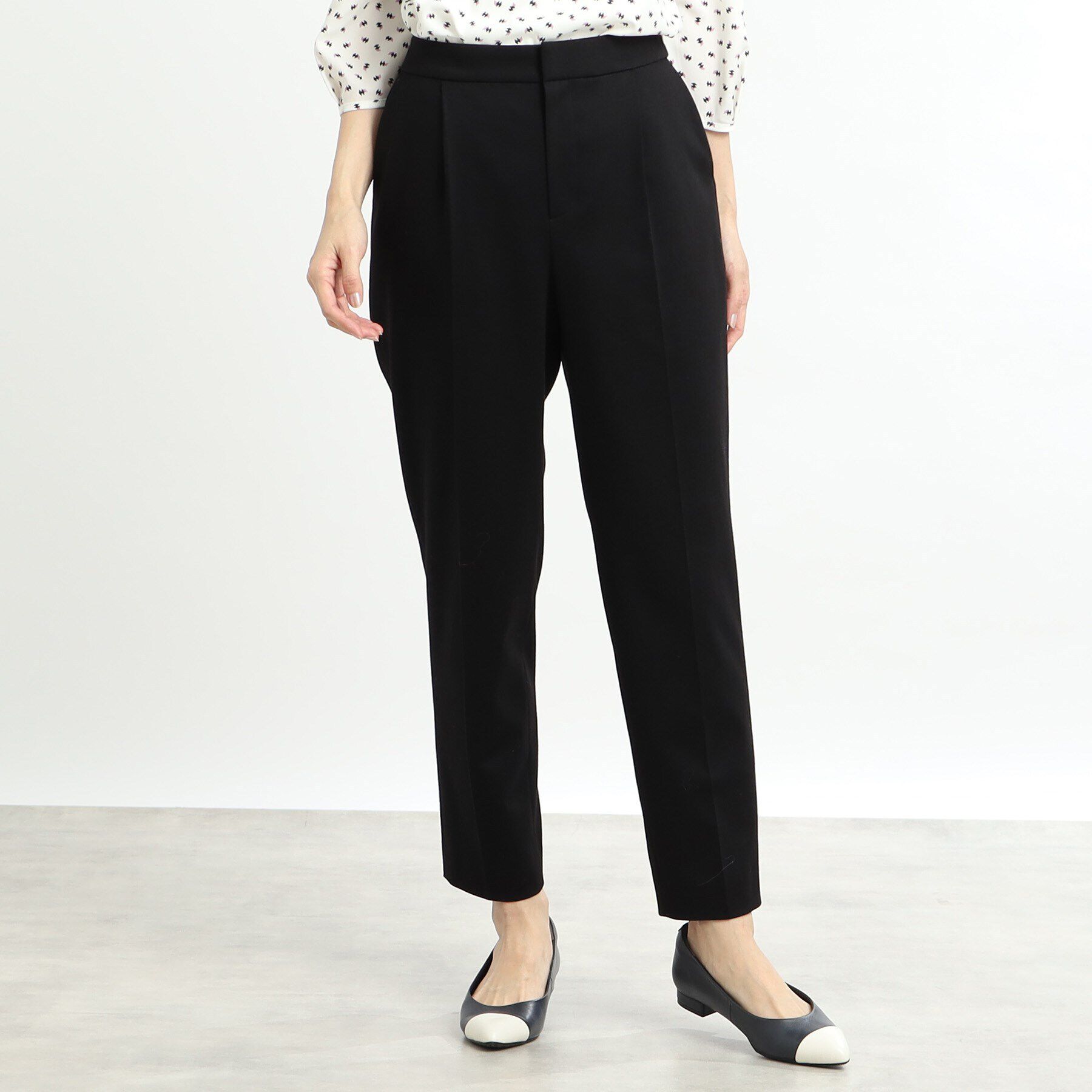 Reflect「【匠シリーズ／洗える】センタープレスベーシックパンツ」|その他|ブラック(019)