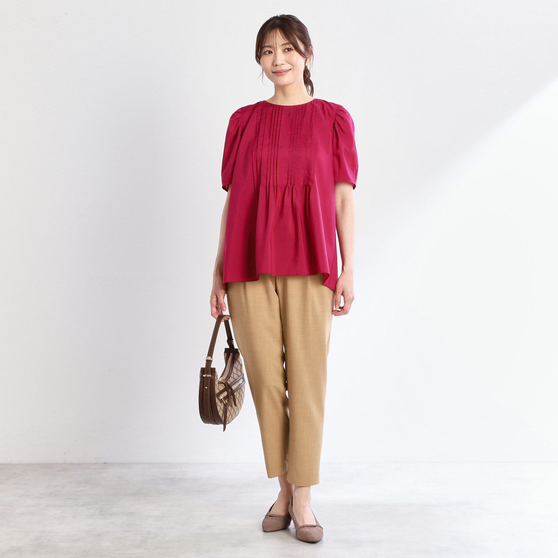 Reflect「【マシンウォッシュ可／ウエストゴム仕様】キレイめリラクシーパンツ」|その他|