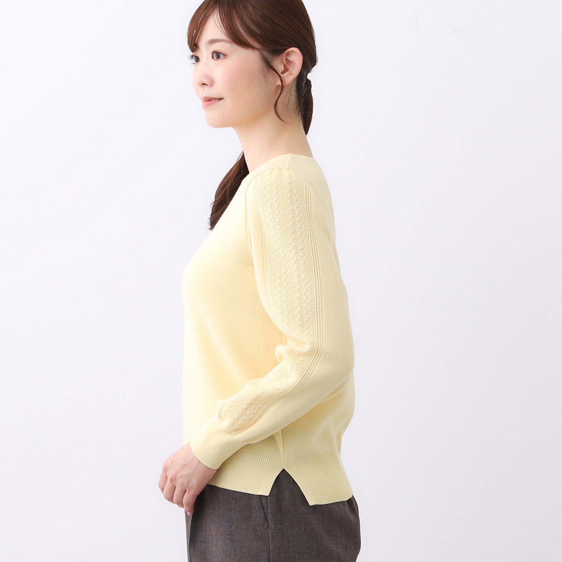 Reflect「【選べる8色／スカートにもパンツにも◎】ウール混ボートネックニット」|ニット・セーター|