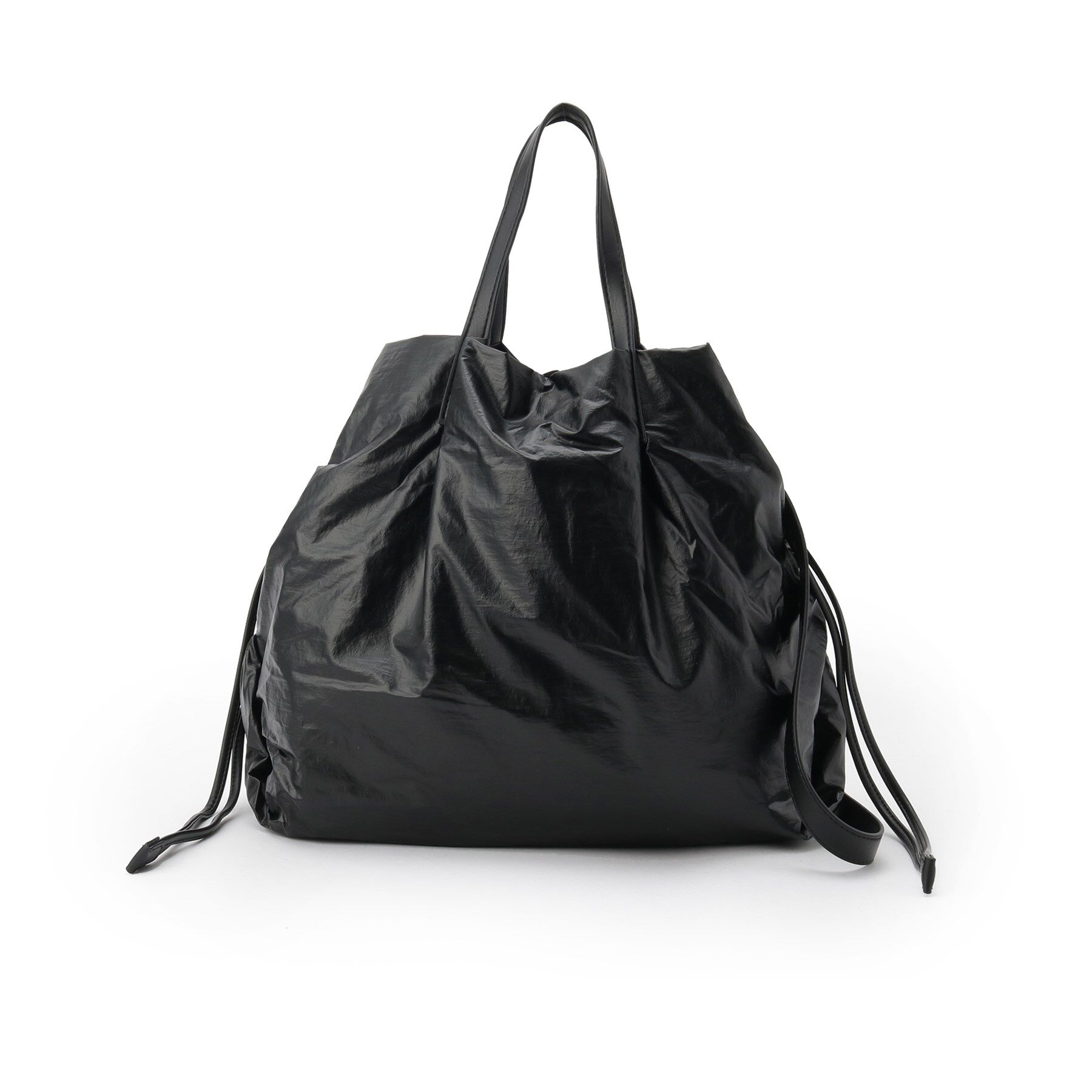 Reflect「【しっかり収納／小旅行に◎／インナーバッグ入り／ショルダー付き】2WAYナイロンバッグ」|トートバッグ|ブラック(019)