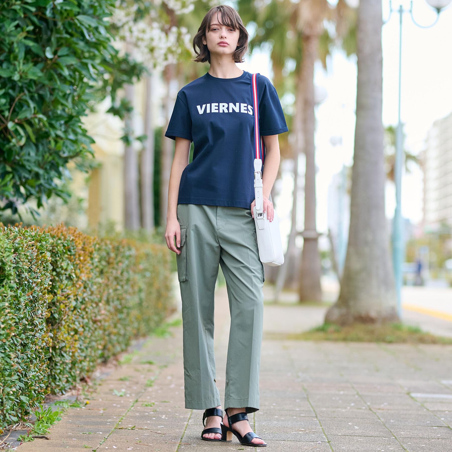 DRESSTERIOR「【接触冷感/抗菌防臭/消臭】アイスクリアコットン VIERNESロゴT」|Tシャツ・カットソー|