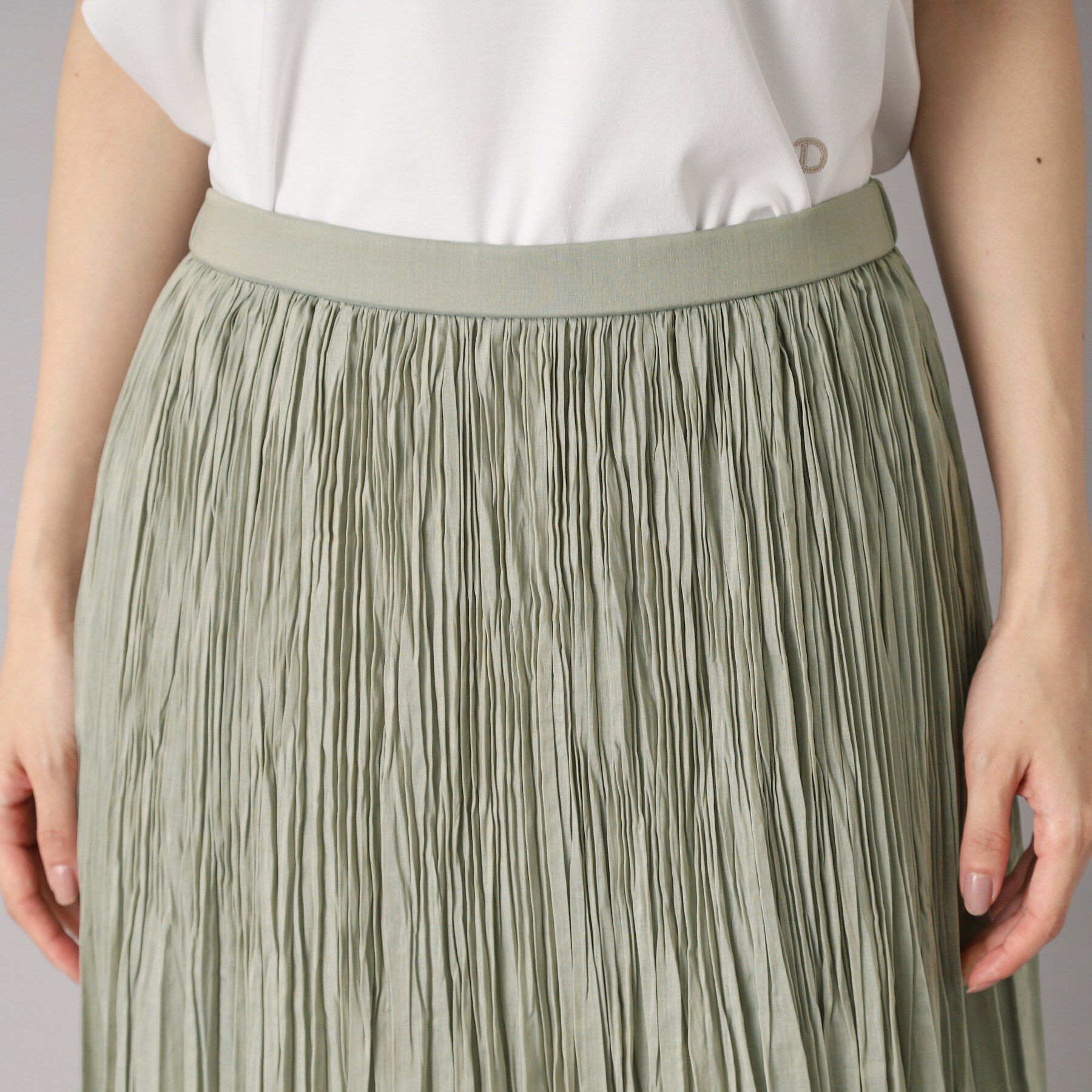 DRESSTERIOR「【ウエストゴム/ミディ丈】シアープリーツスカート」|スカート|