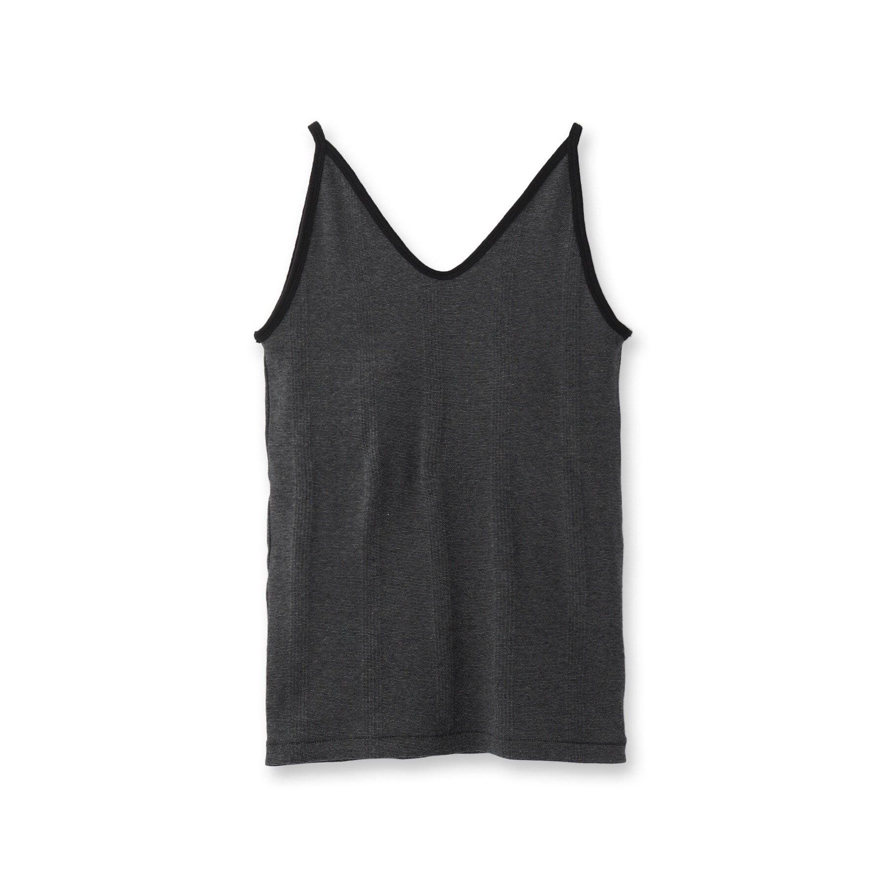 DRESSTERIOR「Robert．P．Miller（ロベルト・ピー・ミラー）パネルリブ カップ付き キャミタンクトップ」|キャミソール|チャコールグレー(3