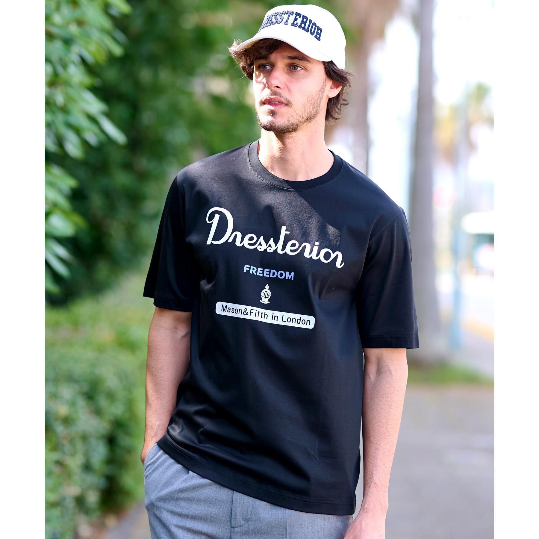 DRESSTERIOR「【接触冷感/抗菌防臭/消臭】ICE CLEAR COTTON ロゴT」|Tシャツ・カットソー|