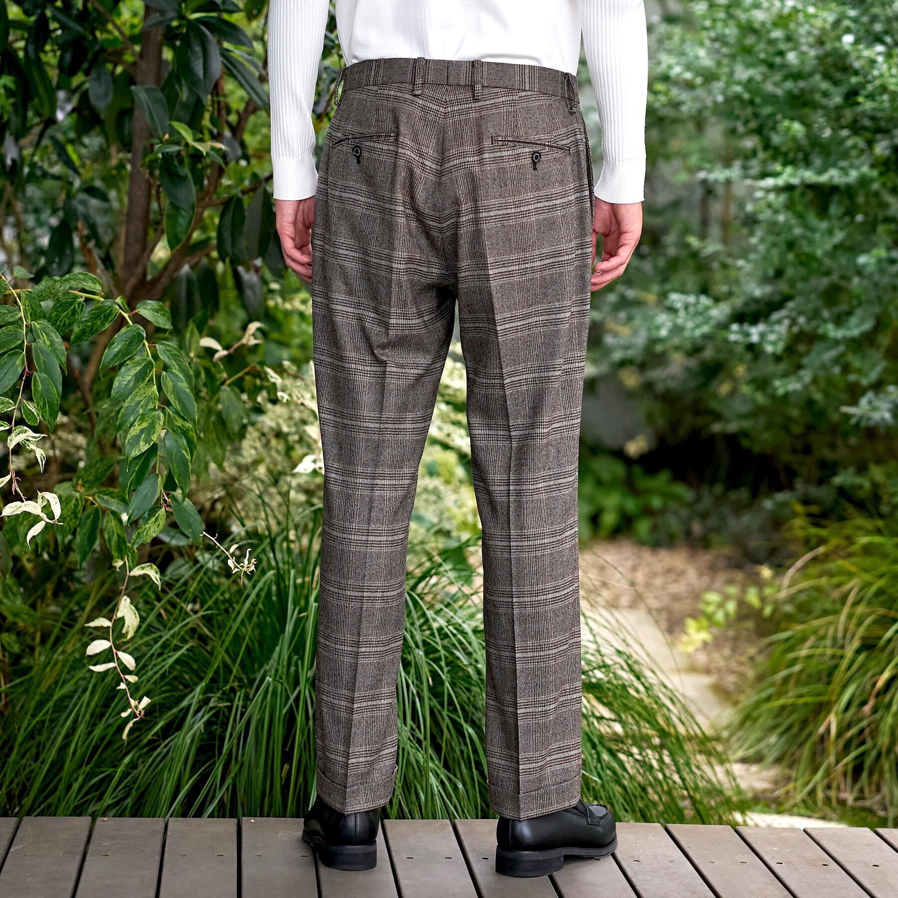 DRESSTERIOR「【セットアップ可】ヨーロピアン グレンチェックトラウザーズ」|その他|