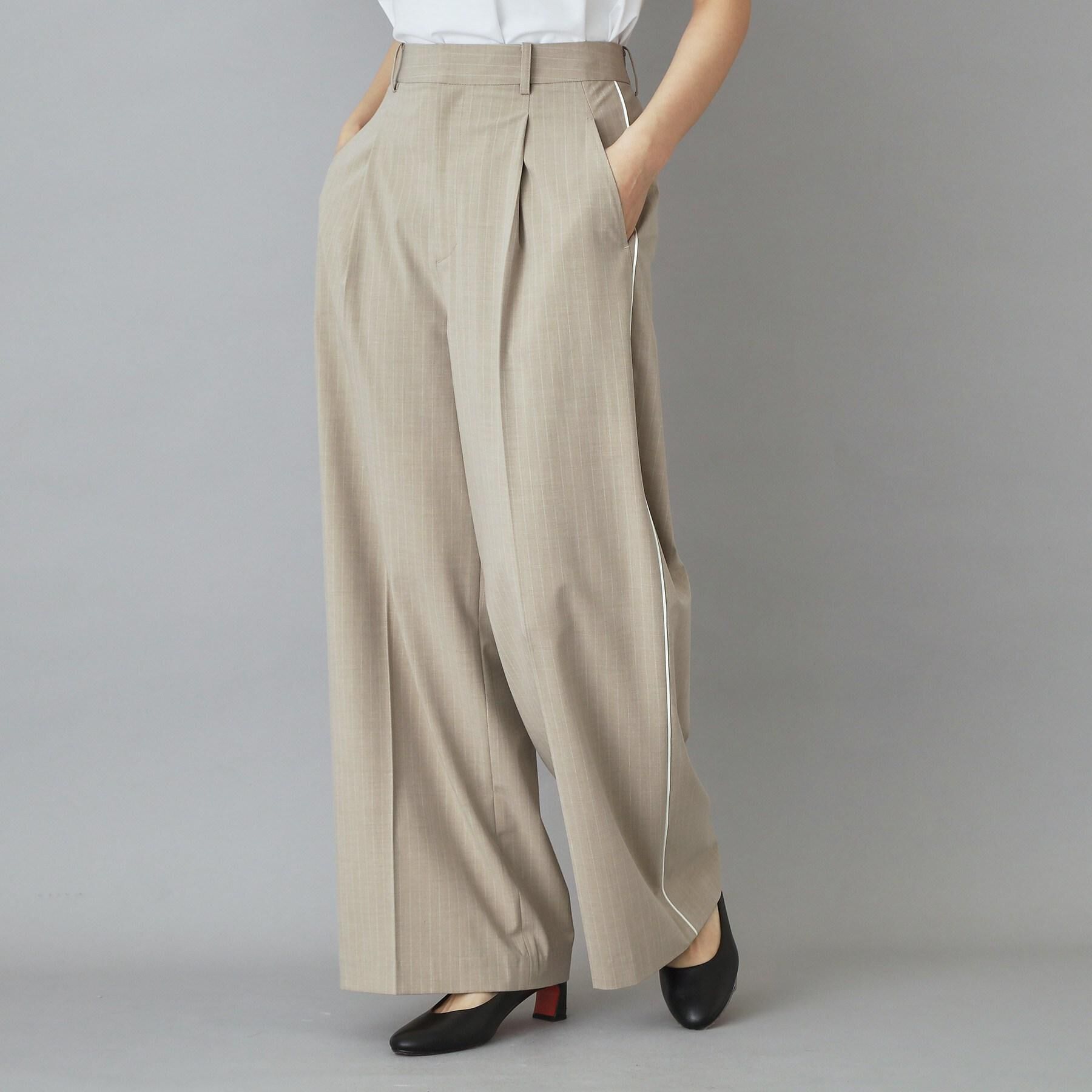 DRESSTERIOR「【セットアップ可/ウォッシャブル】ストライプ2WAYストレッチ サイドラインパンツ」|その他|