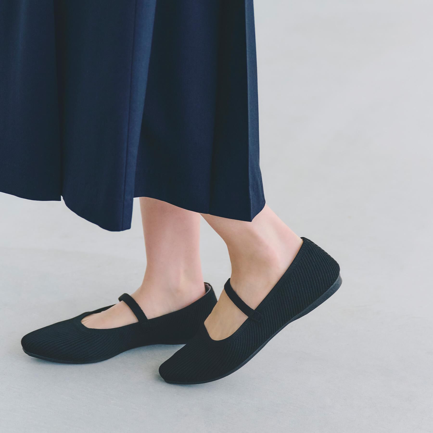 grove「ニットメリージェーンパンプス」|その他|ブラック(019)