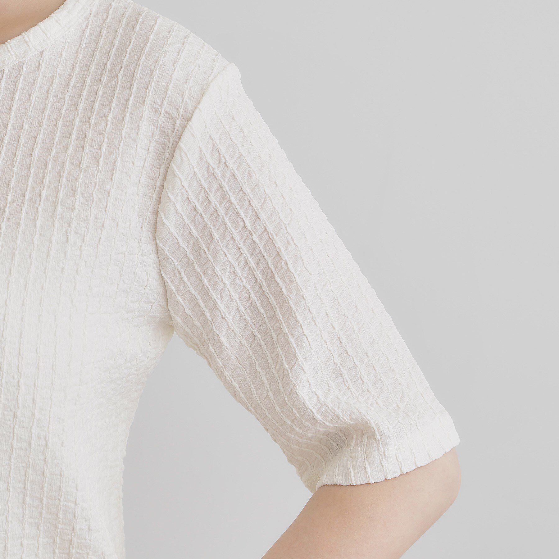 grove「ジャカードハーフスリーブプルオーバー」|Tシャツ・カットソー|