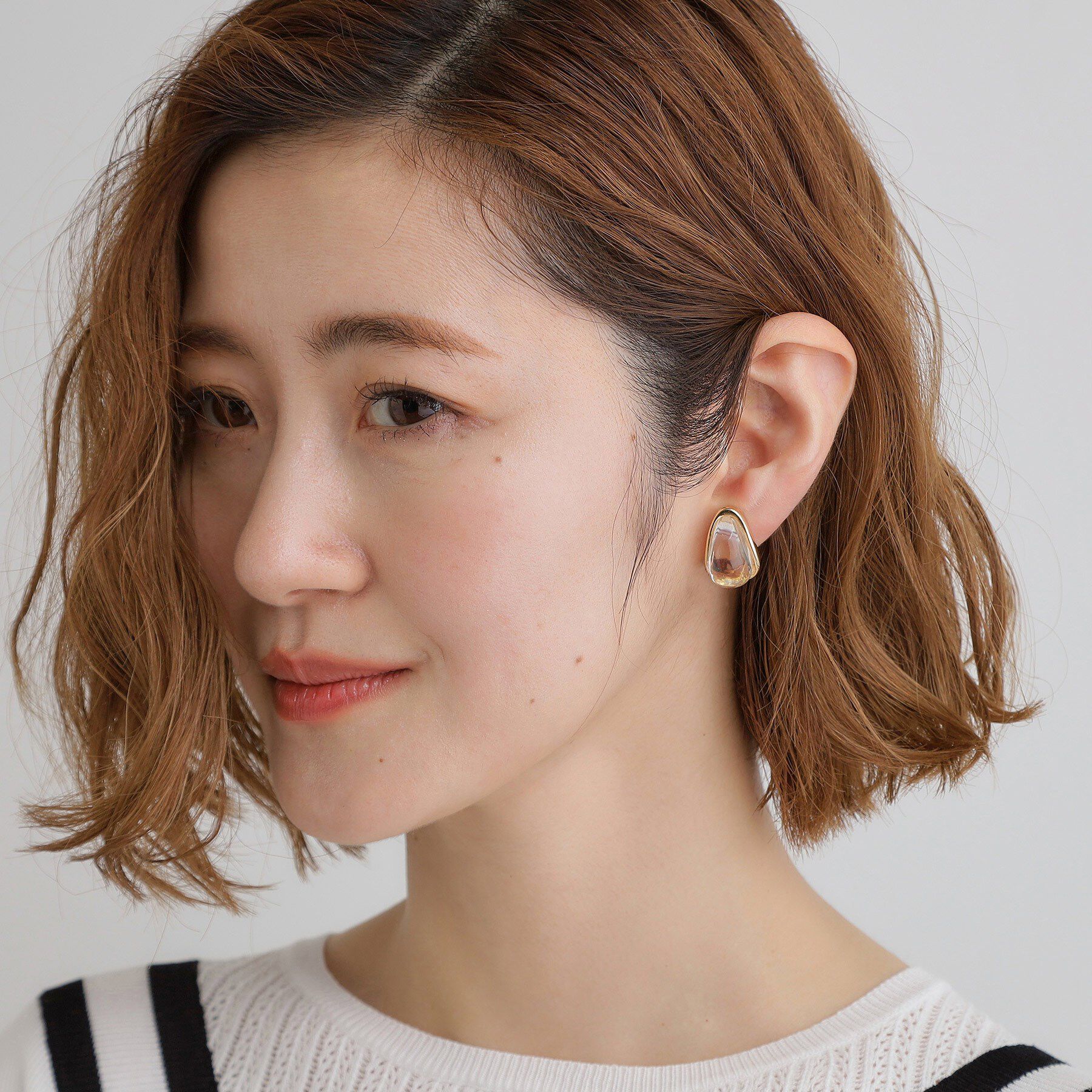 grove「ビッグクリアメタルイヤリング」|イヤリング|