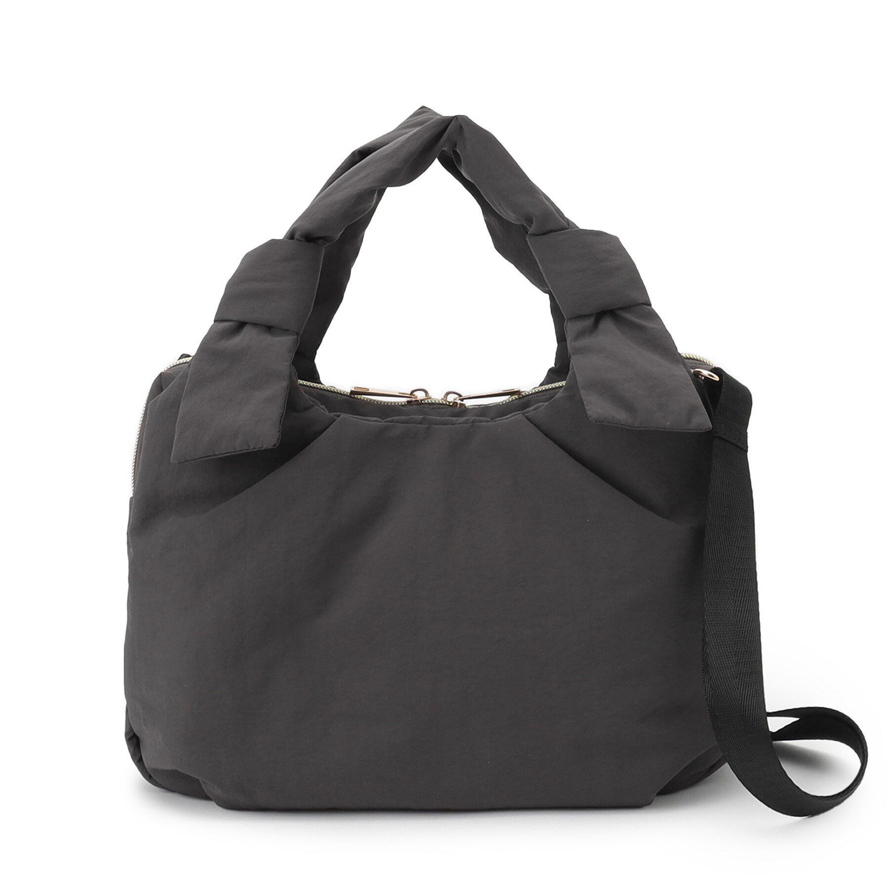 grove「【晴れの日も雨の日も】撥水アオリハンドルノットナイロン2WAYトート」|トートバッグ|