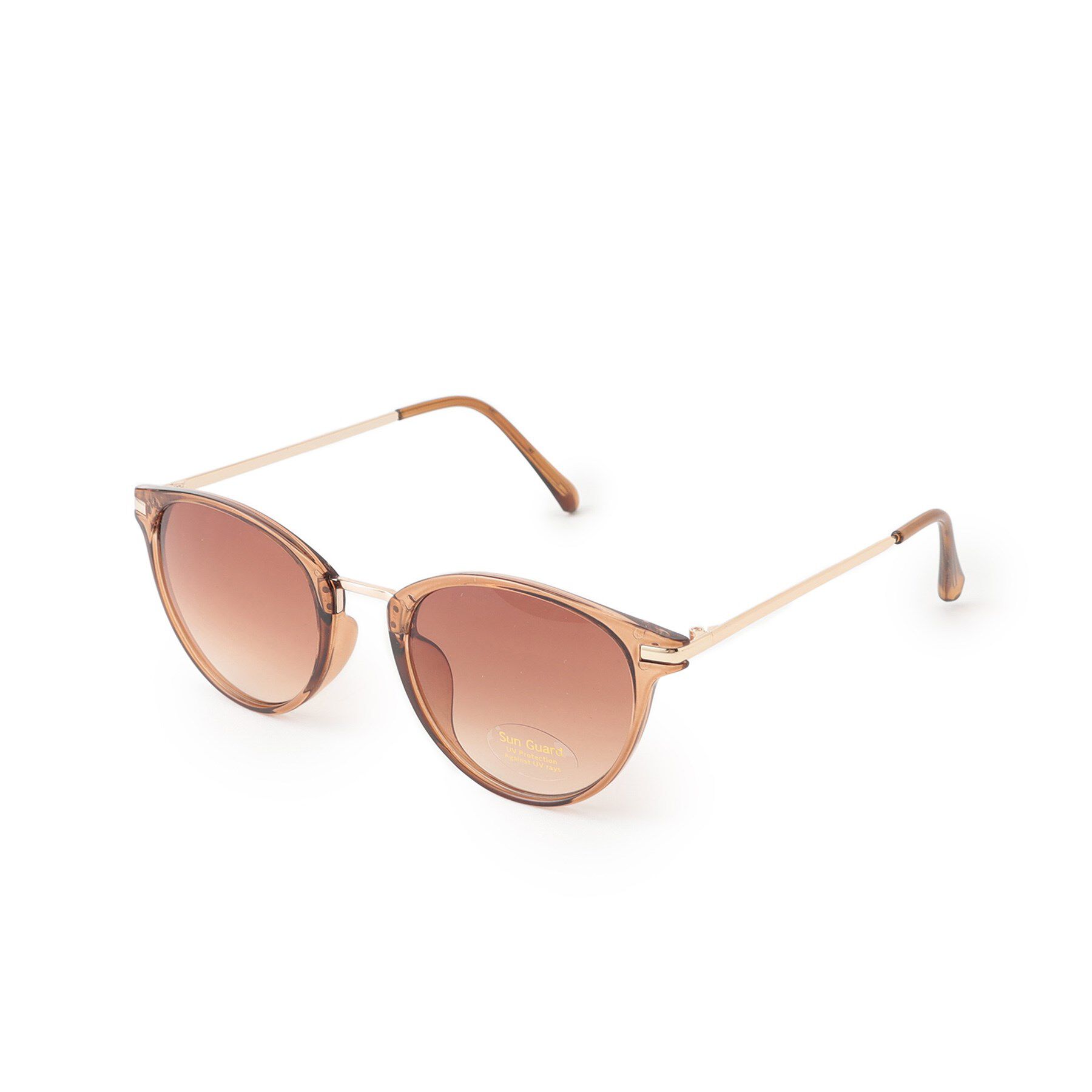 grove「アクリルメタルコンビフレームサングラス」|メガネ|キャメルブラウン(0