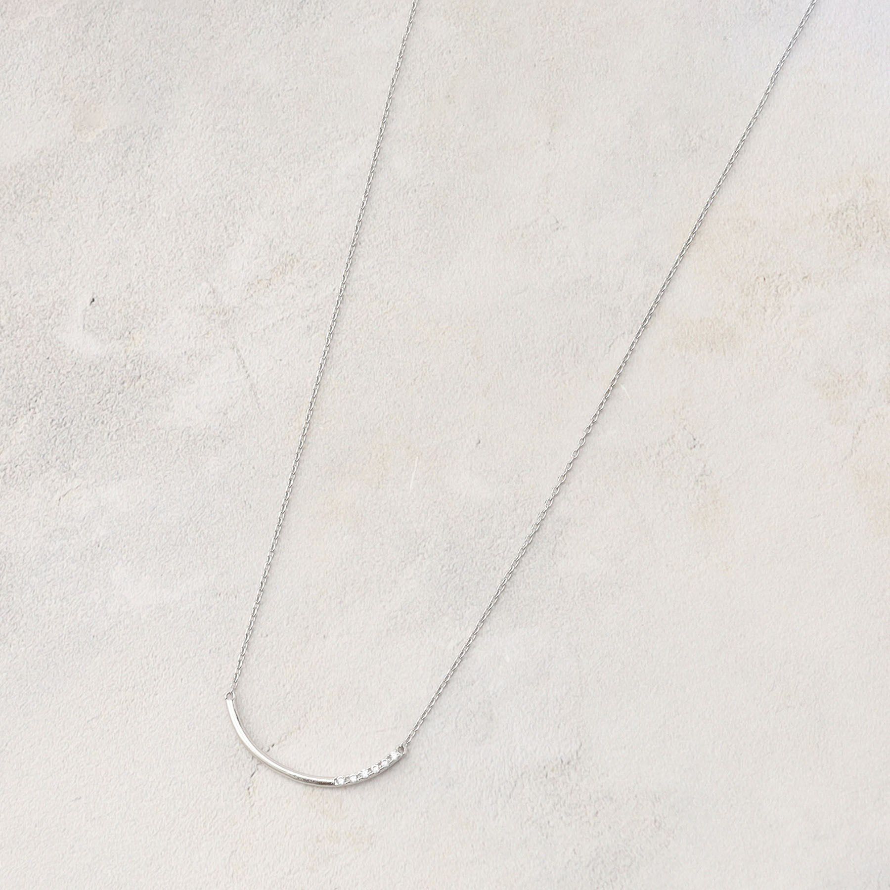 grove「ビジューバーショートネックレス」|ネックレス|シルバー(006)