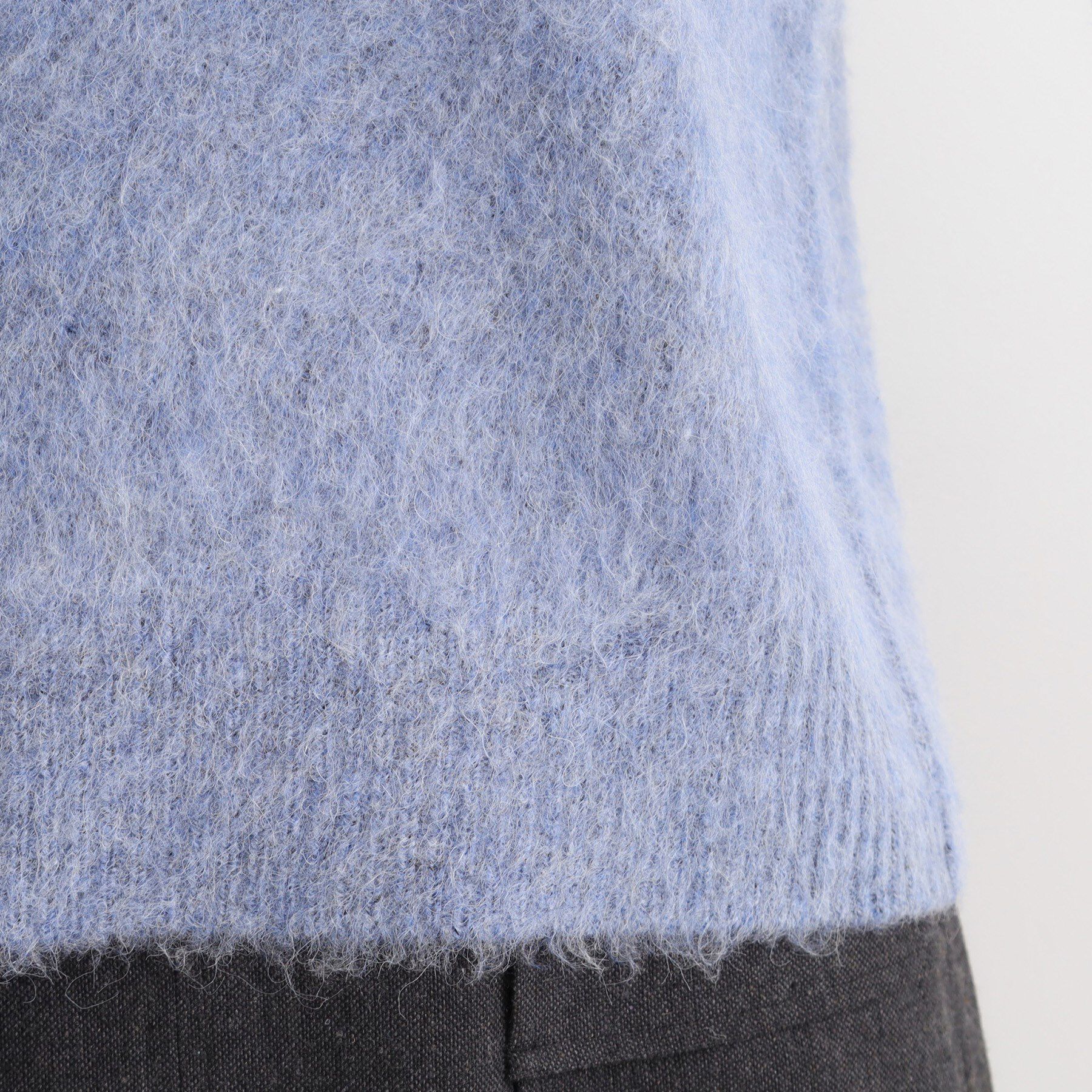 grove「異素材ビッグカラーニット」|ニット・セーター|