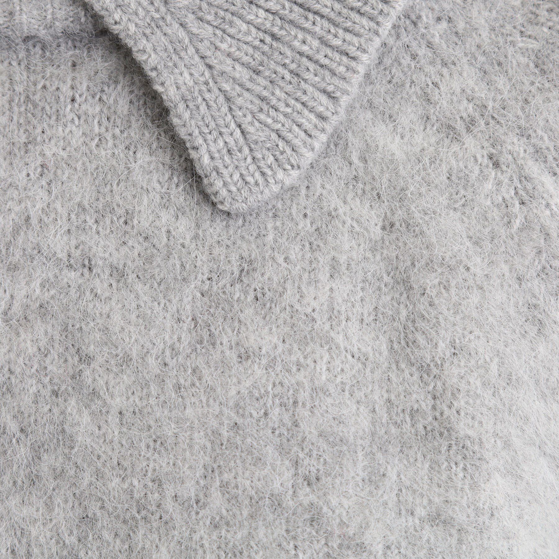 grove「異素材ビッグカラーニット」|ニット・セーター|