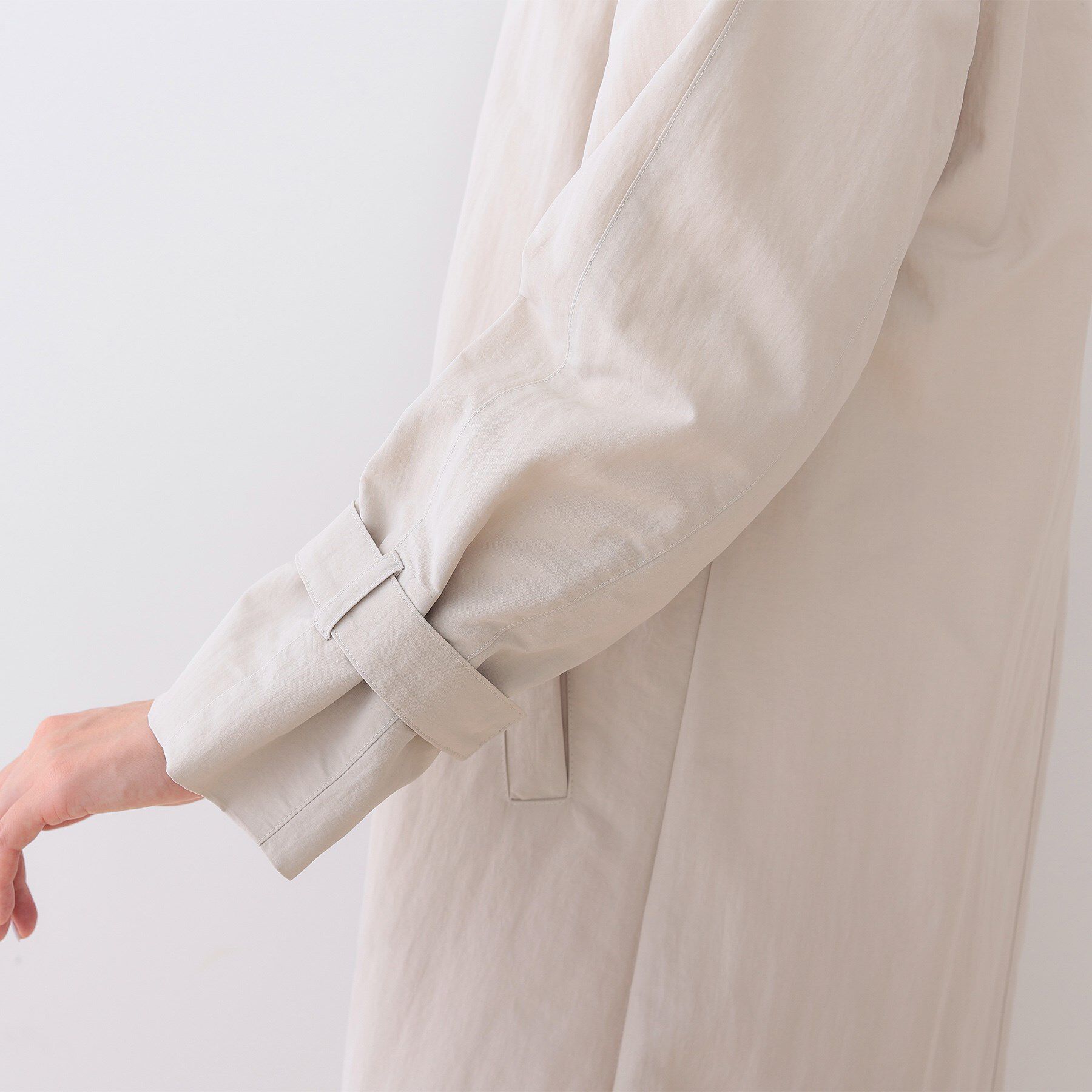 INDIVI「【撥水／UVケア／軽量】トレンチ風ロングコート」|トレンチコート|