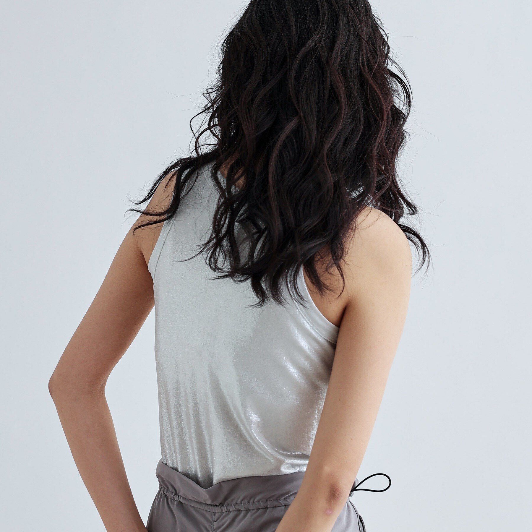 GALLEST「シャイニーアメスリタンクトップ（カップ付き）」|キャミソール|