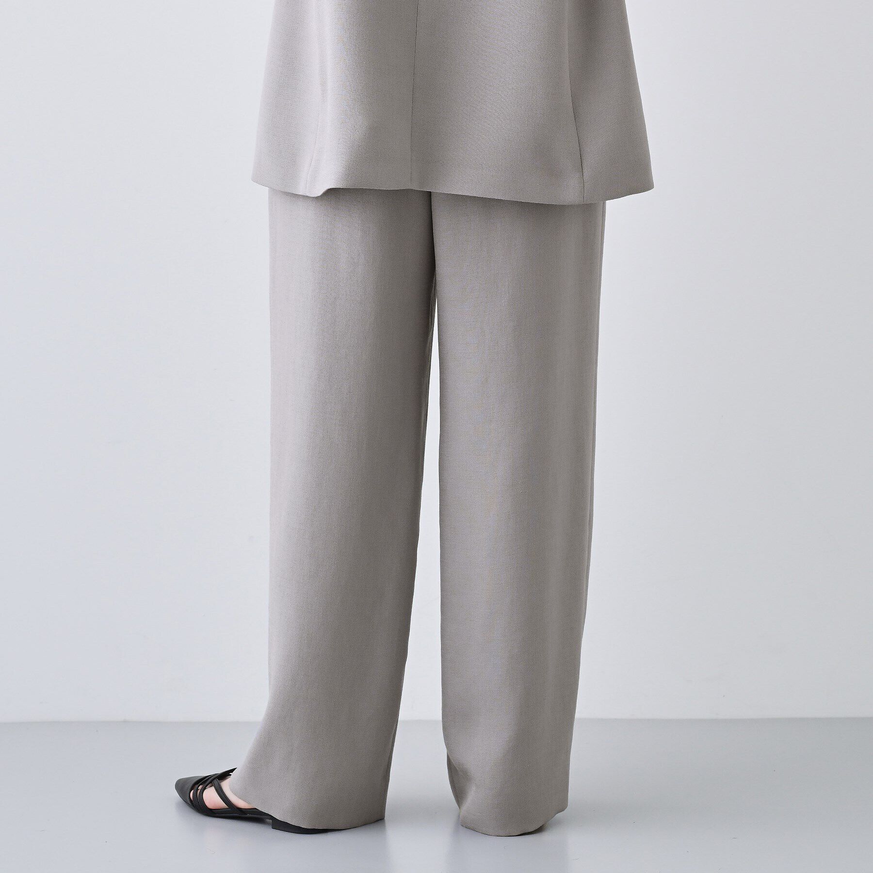 INDIVI「【日本製／トリアセテート】ストレートラインパンツ」|その他|